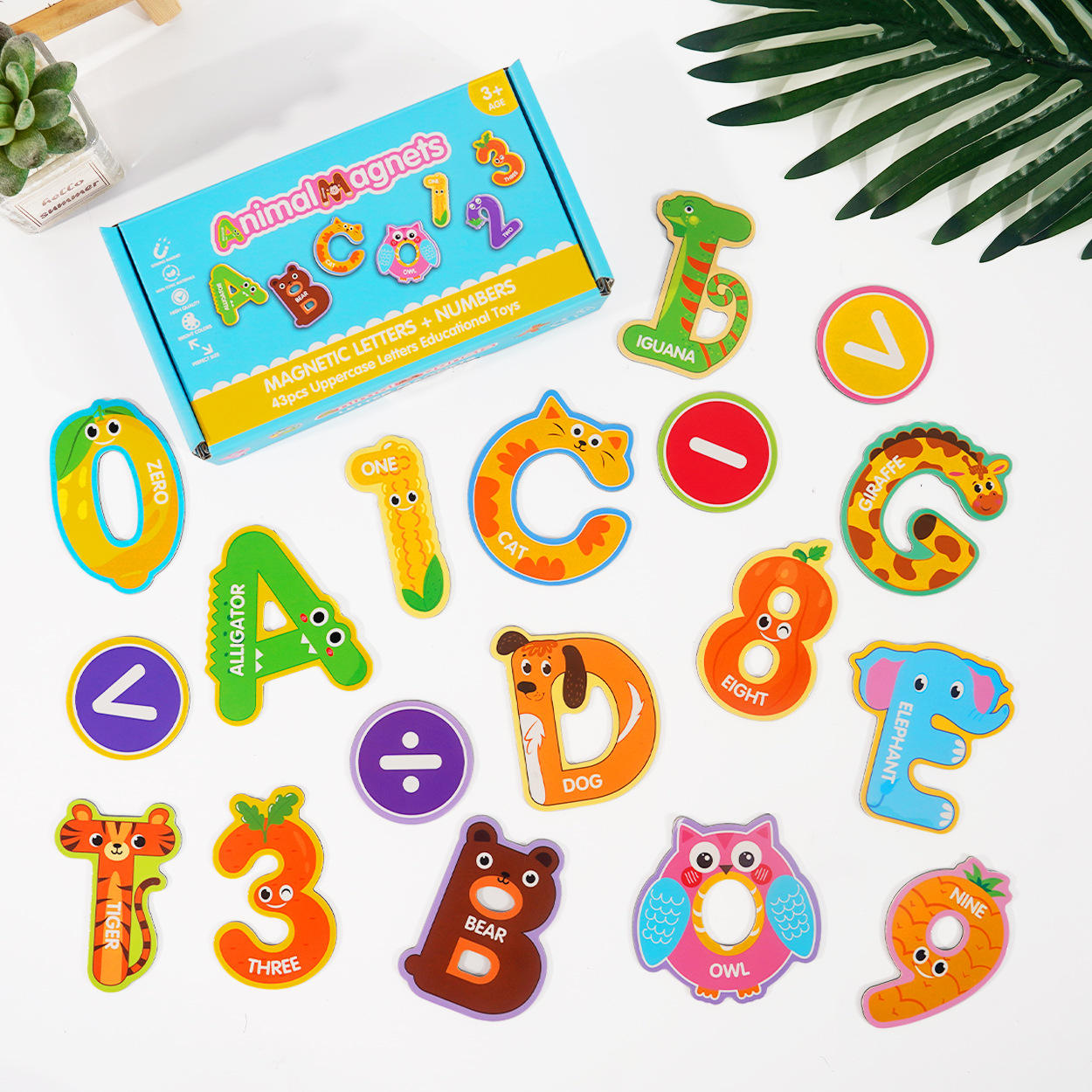 Magnetic (Letters + Numbers) Set For Kidz