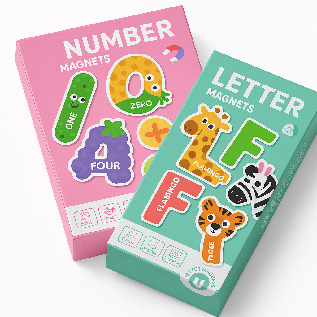 Magnetic (Letters + Numbers) Set For Kidz
