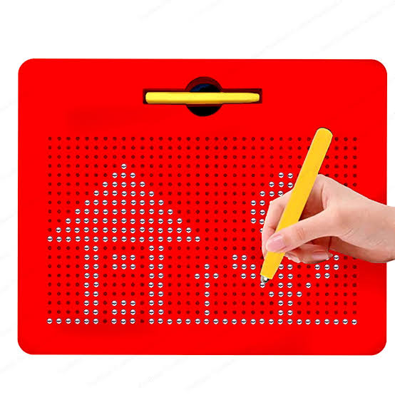 Mini Magpad Magnetic Drawing Board –  Small (Red/ Black Color)