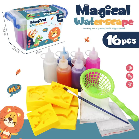 Creative 3D DIY Magical Water Scape Kit (16 PIECES)