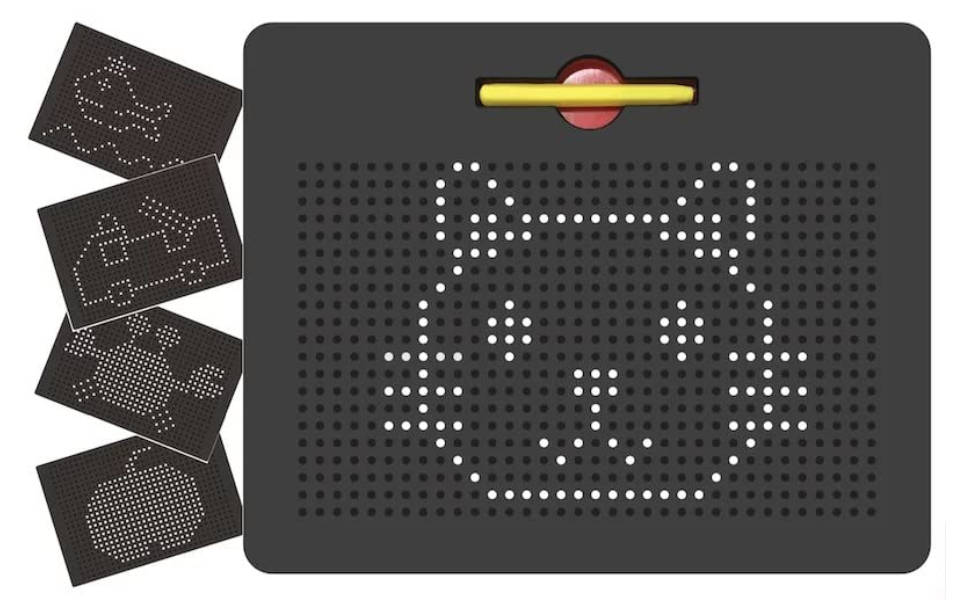 Mini Magpad Magnetic Drawing Board –  Small (Red/ Black Color)