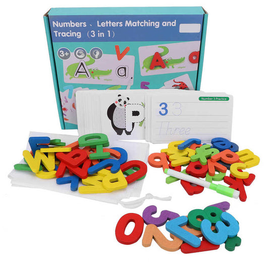Spelling Game: Numbers, Letters Matching  &  Tracing