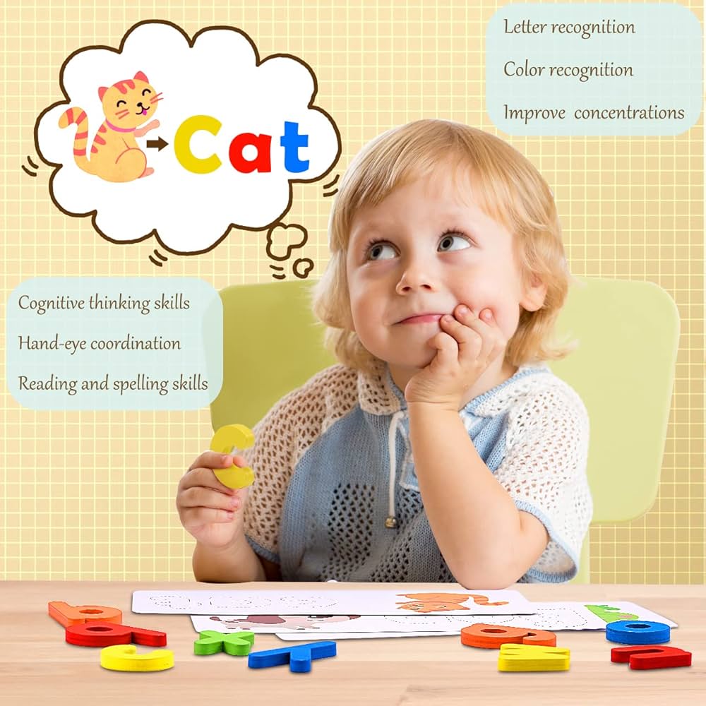 Spelling Game: Numbers, Letters Matching  &  Tracing