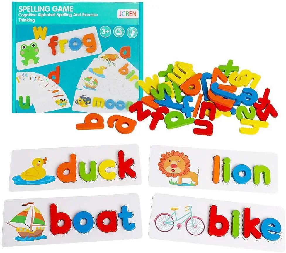 Spelling Game: Numbers, Letters Matching  &  Tracing