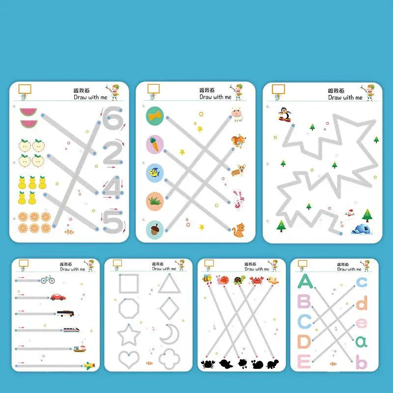 Dot-to-Dot Tracing Wipe and Clean Set