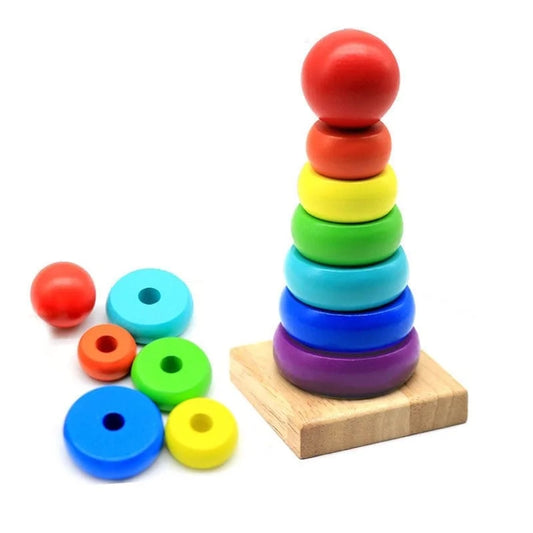 Wooden Rainbow Tower