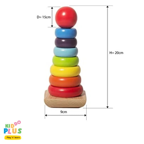 Wooden Rainbow Tower
