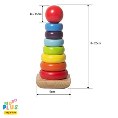 Wooden Rainbow Tower