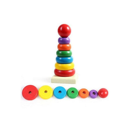 Wooden Rainbow Tower