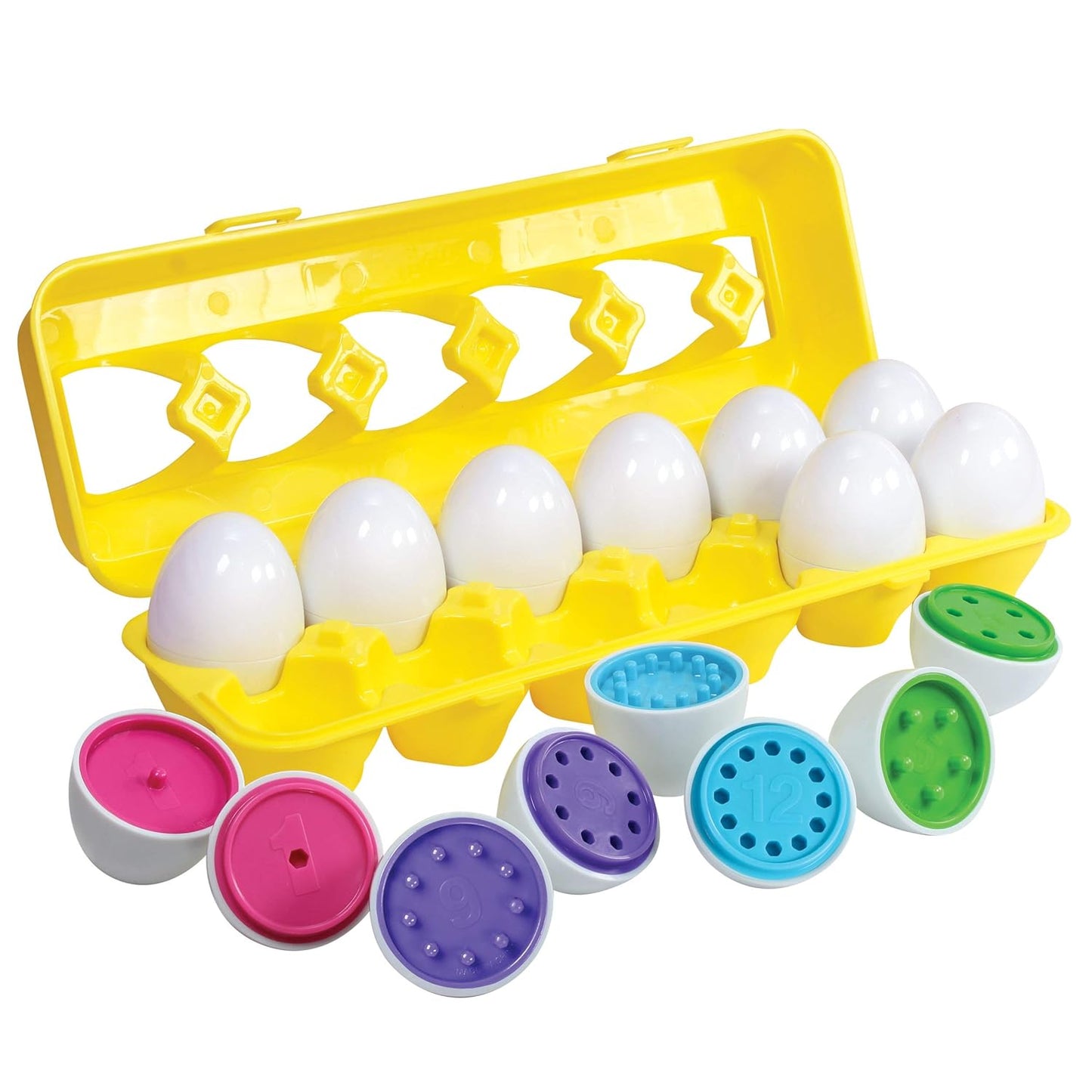 Matching Colors & Shapes Smart 12 Eggs  Tray Set